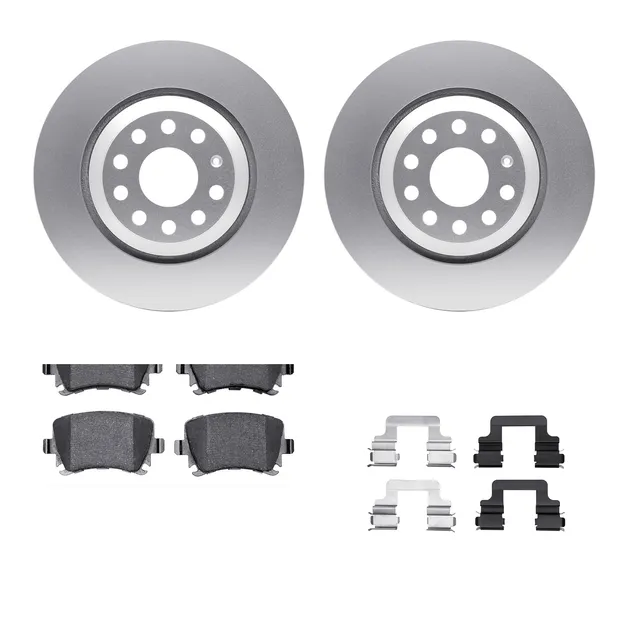 R1 Concepts WDWH1-74037 Brake Rotor- Carbon Coated W/ Ceramic Pads & Hdw